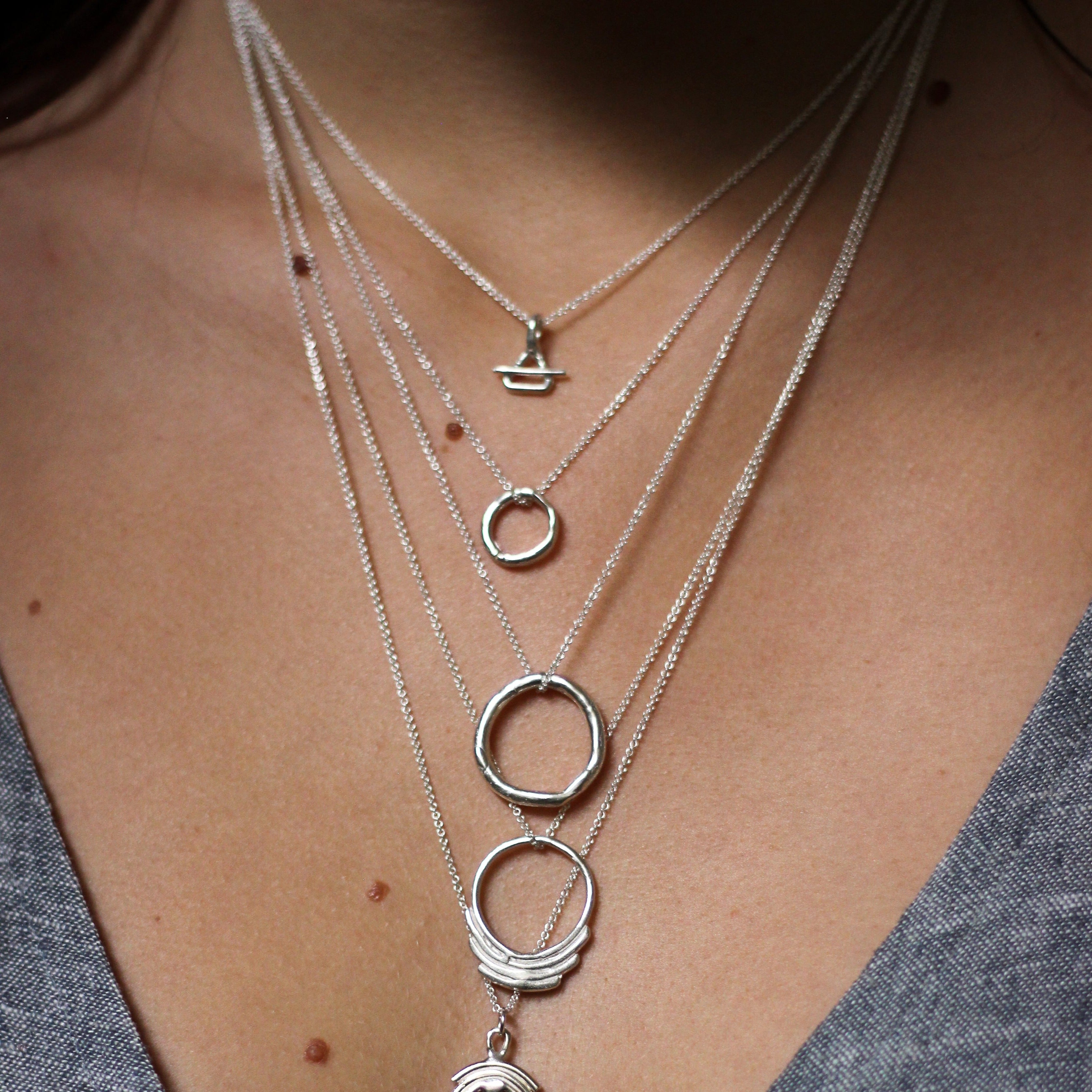 Mini Earth, Fire, Water, Air Pendants