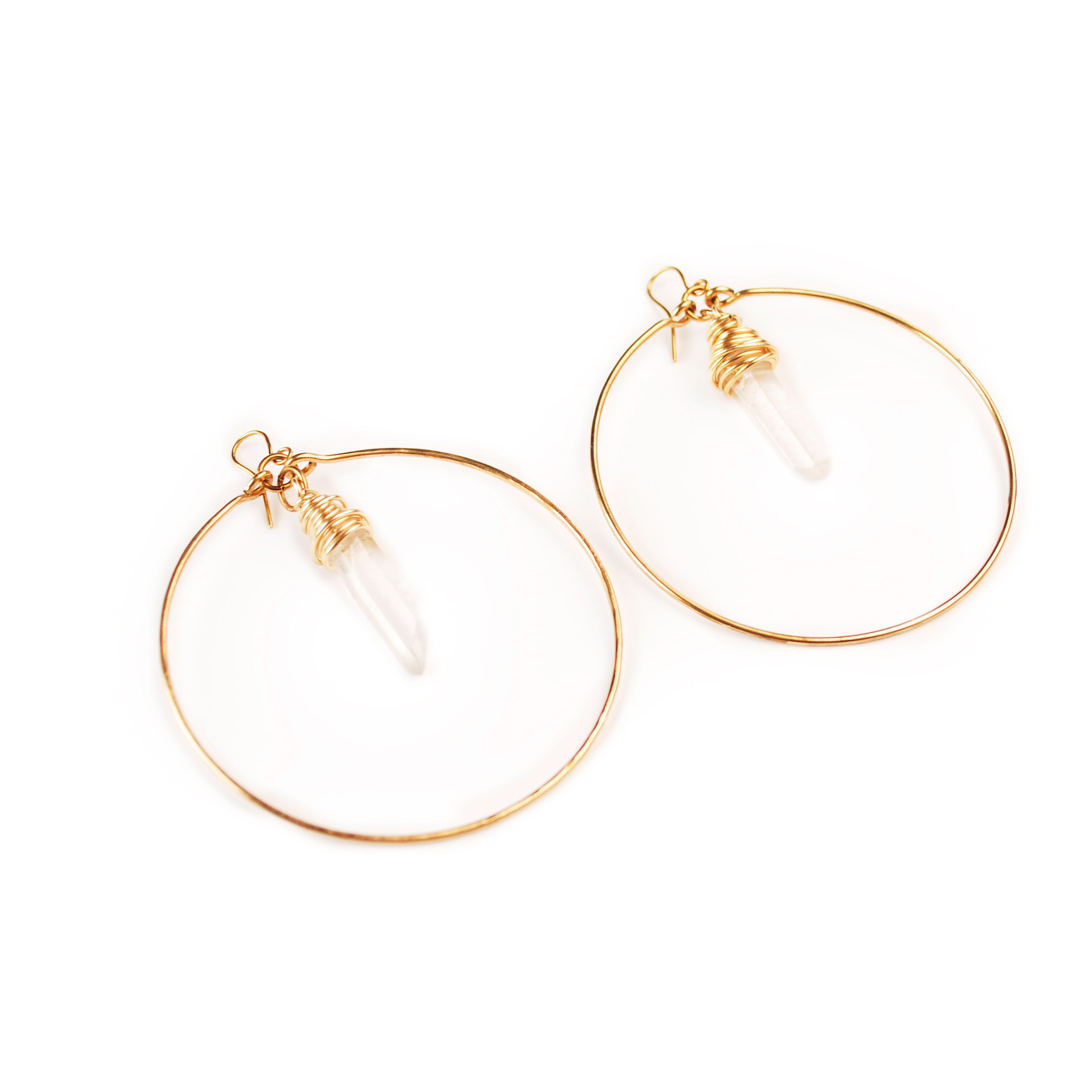 Crystal Hoops