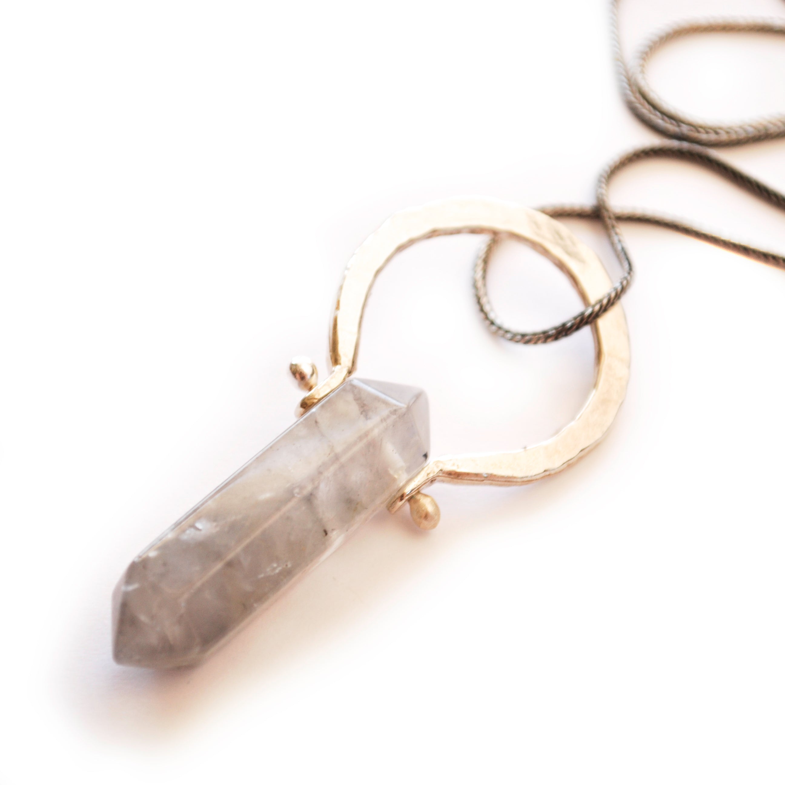 Sterling Silver Smokey Quartz Pendant