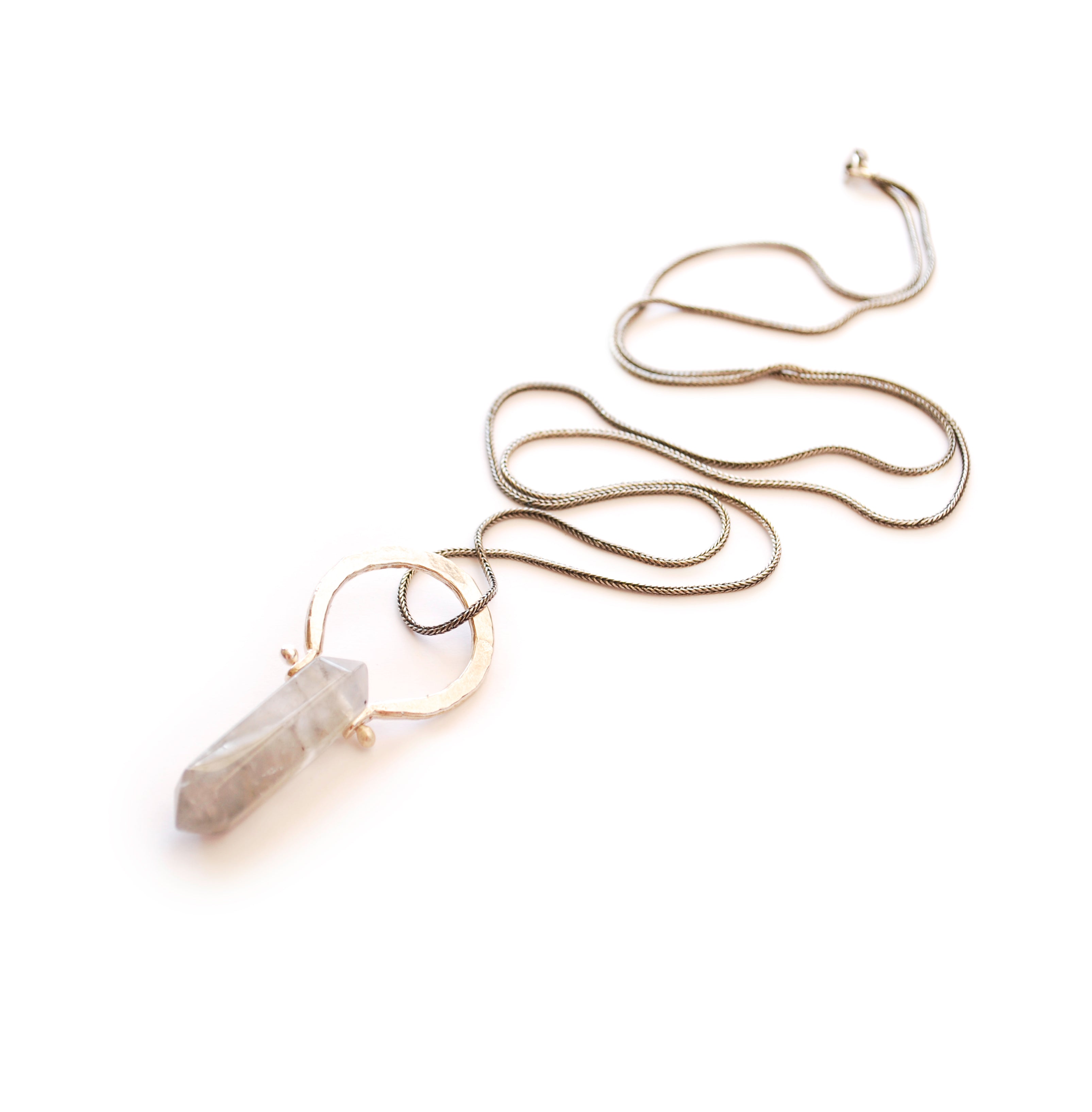 Sterling Silver Smokey Quartz Pendant