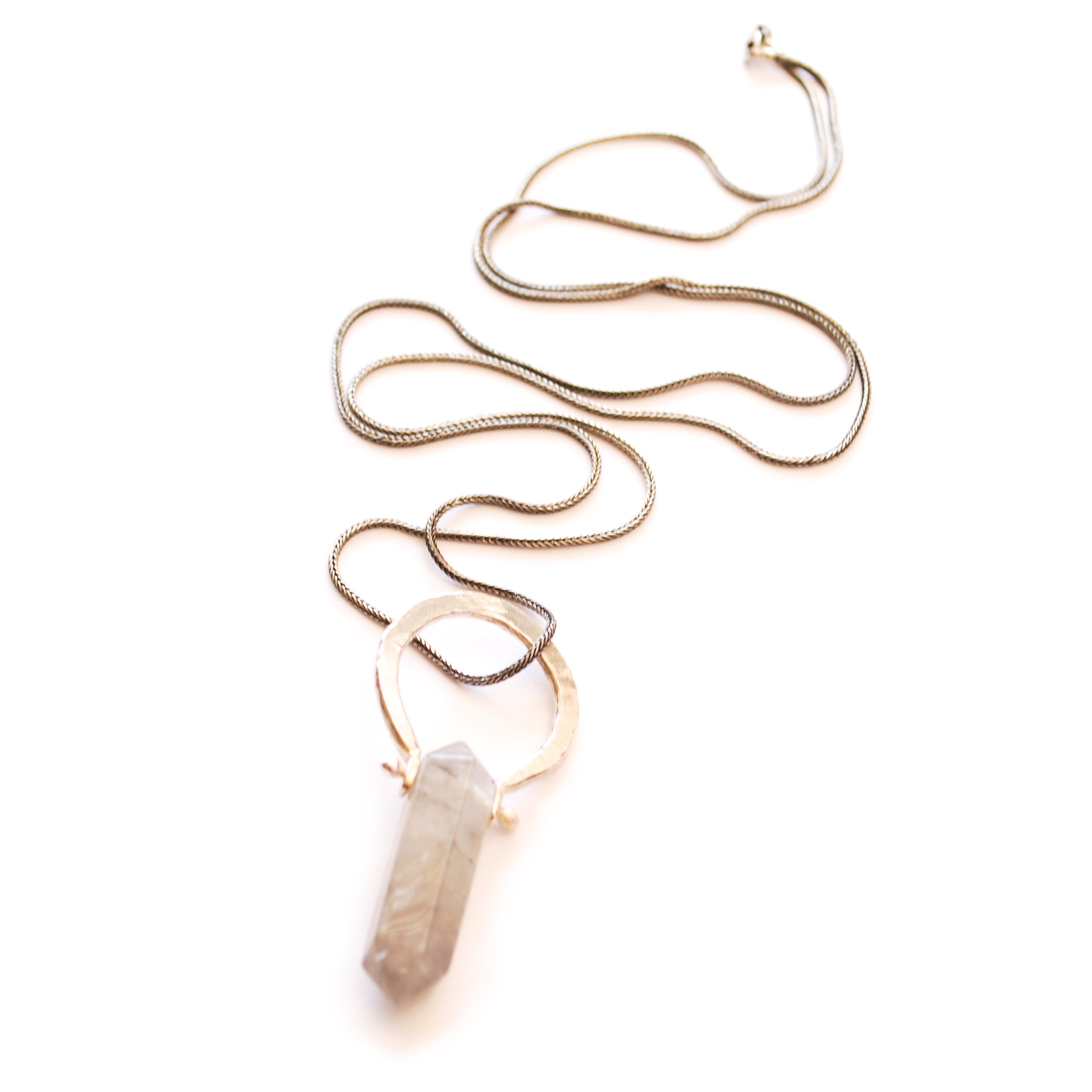 Sterling Silver Smokey Quartz Pendant