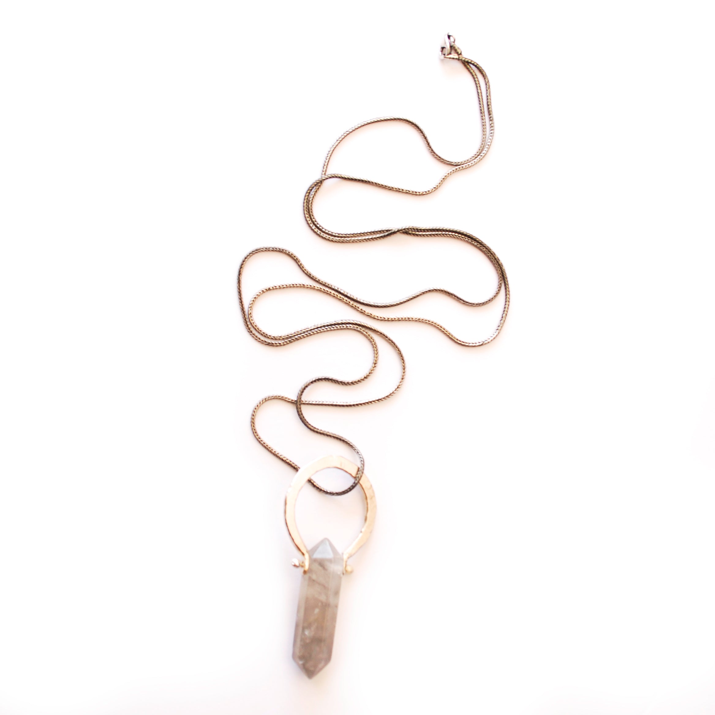 Sterling Silver Smokey Quartz Pendant