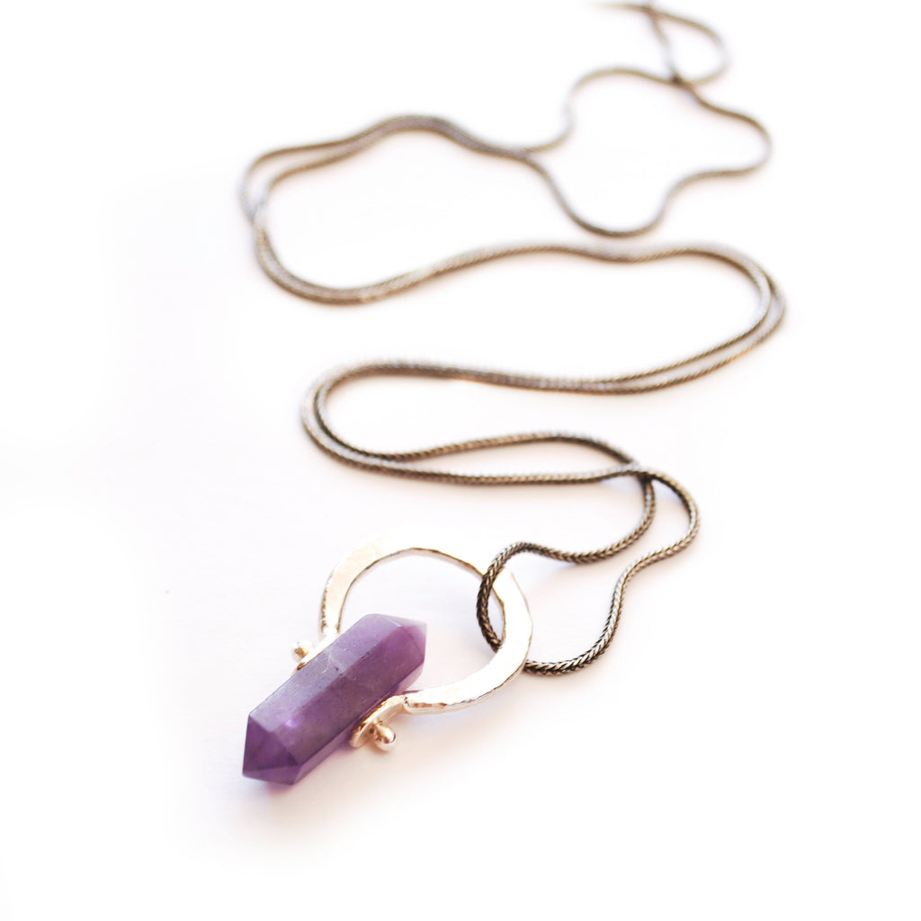 Sterling Silver Amethyst Pendant