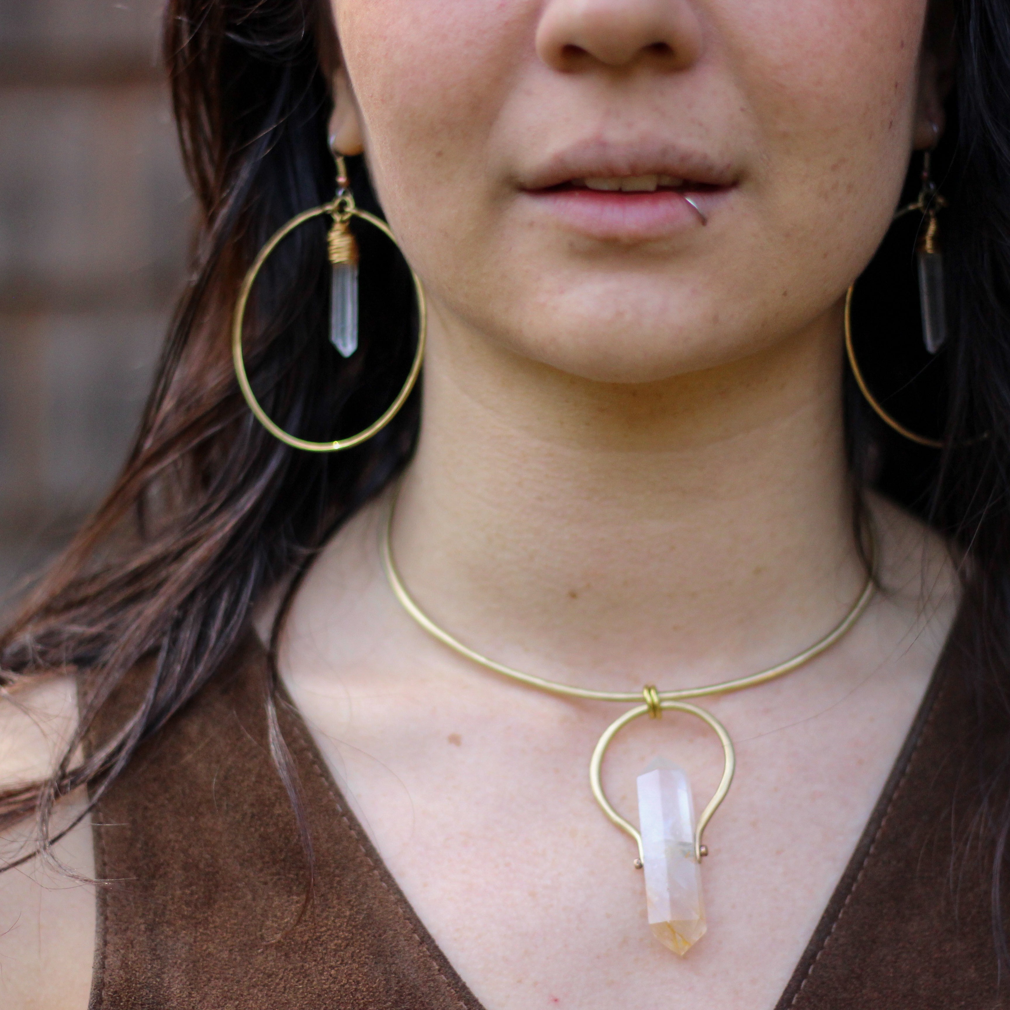 Crystal Hoops