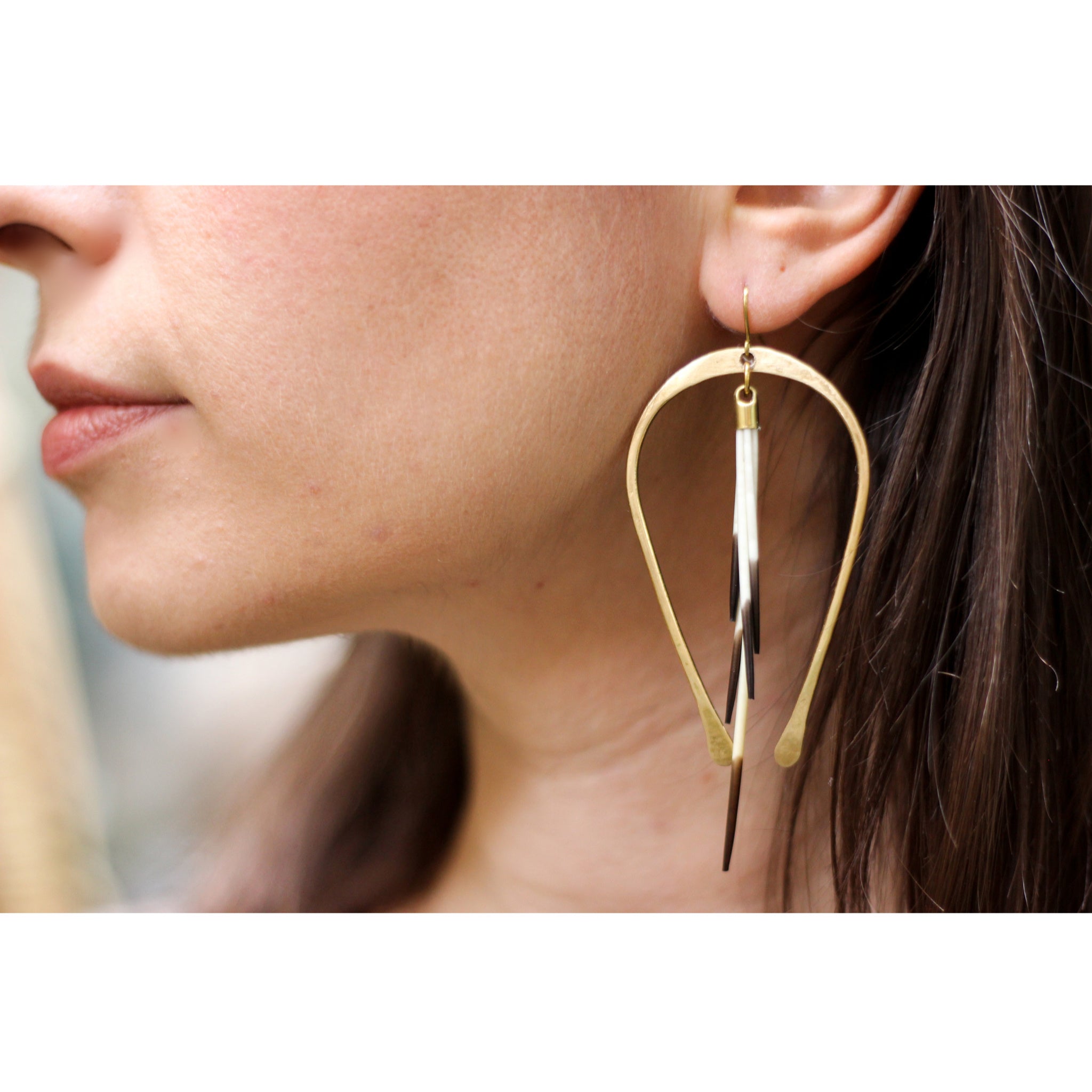Extra Long Horseshoe Quill Hoops