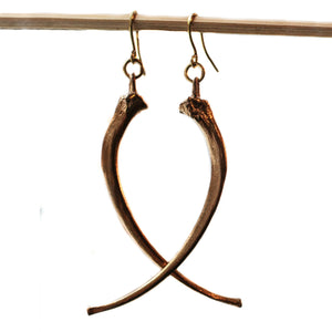 Manasa Earrings ~ Anaconda Bones