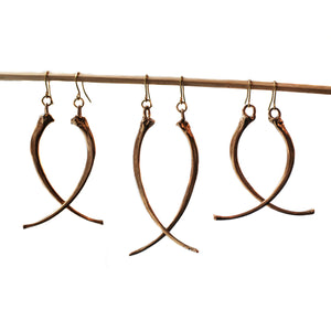 Manasa Earrings ~ Anaconda Bones